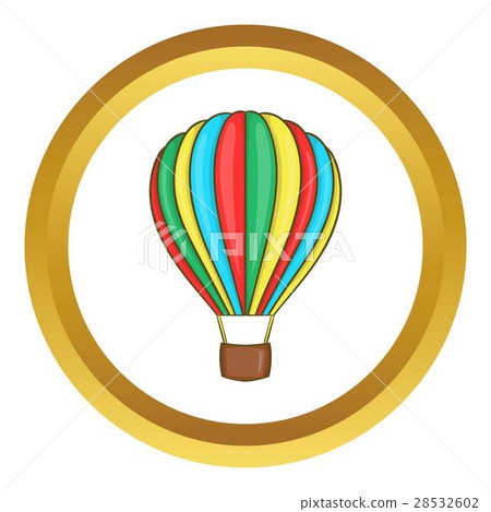 Colorful air balloon vector icon - Stock Illustration [28532602] - PIXTA