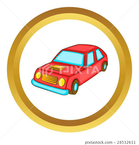 Red car vector icon Red car vector icon 28532611