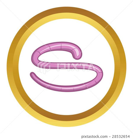 Roundworm vector icon 28532654