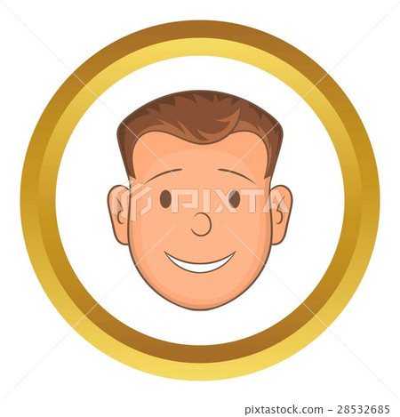 Male face vector icon Male face vector icon 28532685
