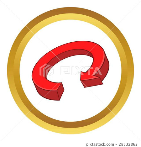 Red arrow recycling vector icon Red arrow recycling vector icon 28532862