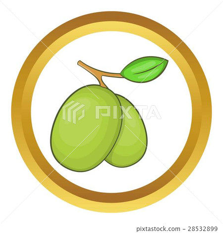 Olive branch vector icon 28532899