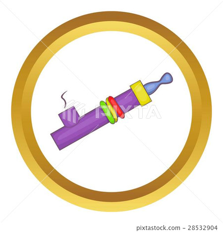Marijuana e-cigarette vector icon 28532904
