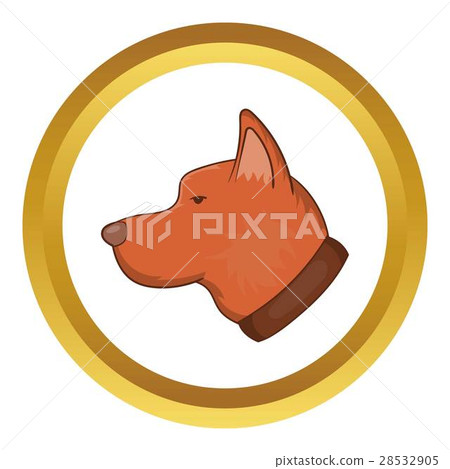 Head of dog vector icon Head of dog vector icon 28532905