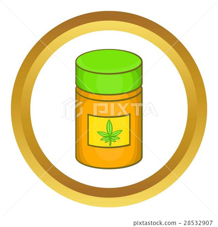 Medical marijua bottle vector icon Medical marijua bottle vector icon 28532907