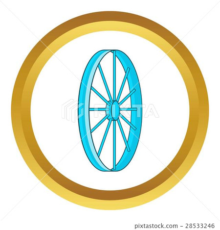 Bicycle wheel symbol vector icon 28533246