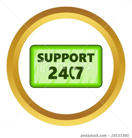 All day support vector icon - Stock Illustration [28533360] - PIXTA