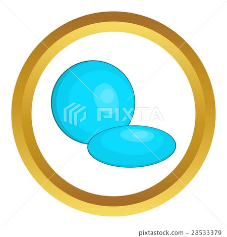 Contact lens vector icon Contact lens vector icon 28533379