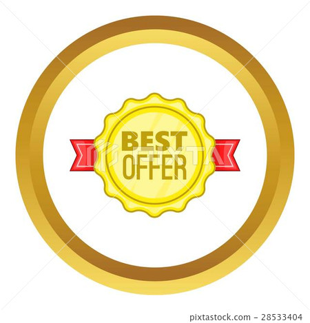 Best offer label vector icon Best offer label vector icon 28533404