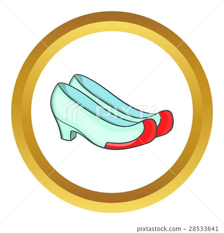 Korean traditional shoes vector icon 28533641
