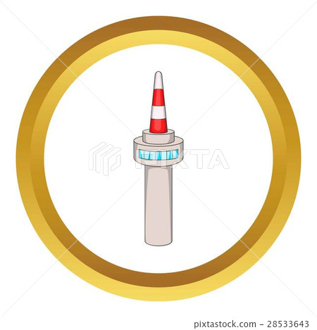 Namsan tower in Seoul vector icon 28533643