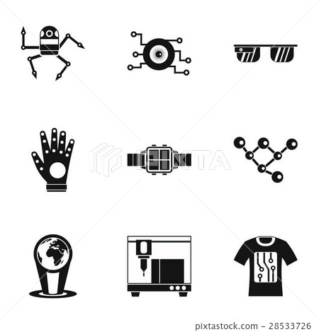 Electronic devices of future icons set Electronic devices of future icons set 28533726