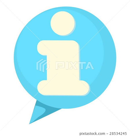 Information speach buble icon, cartoon style 28534245
