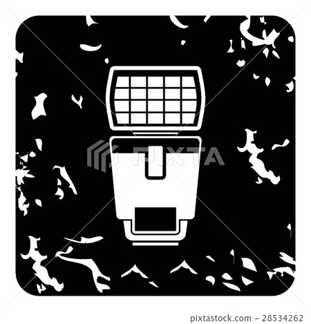 Lighting flash icon, grunge style 28534262