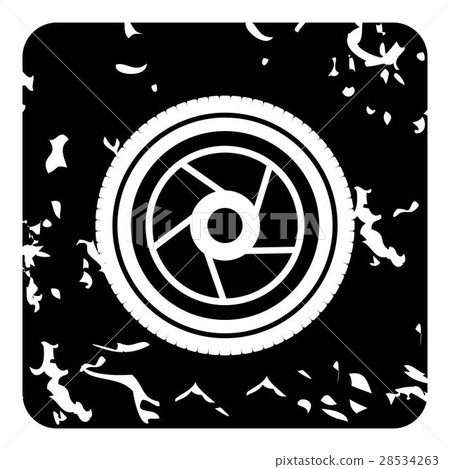 Objective icon, grunge style Objective icon, grunge style 28534263
