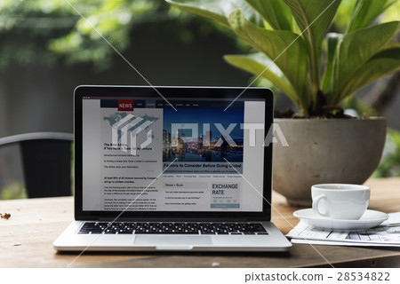 Digital Device Laptop Analysis Business Concept 28534822