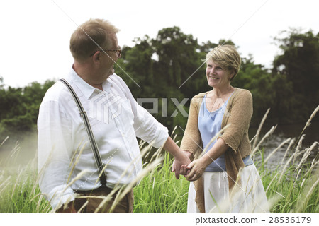 Elderly Senior Couple Romance Love Concept 28536179