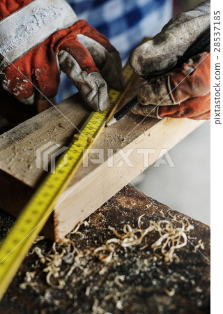 Carpenter Craftman Lumber Timber Woodwork Concept 28537185