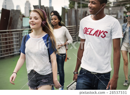 People Friendship Togetherness Hangout Youth Culture Concept People Friendship Togetherness Hangout Youth Culture Concept 28537331