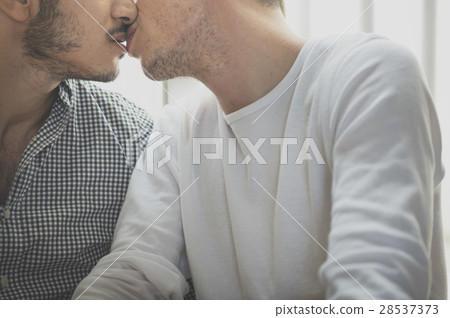 Gay Couple Love Home Concept Gay Couple Love Home Concept 28537373