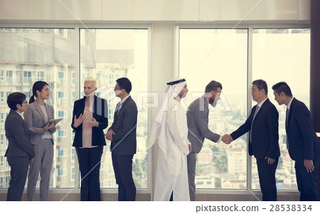 Business Partners Introductionary Handshake Bow Business Partners Introductionary Handshake Bow 28538334