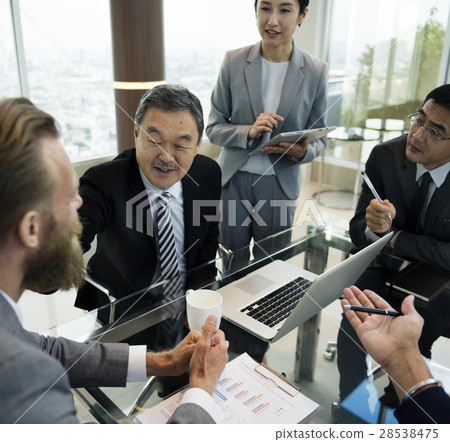 Business Discussion Meeting Presentation Briefing 28538475