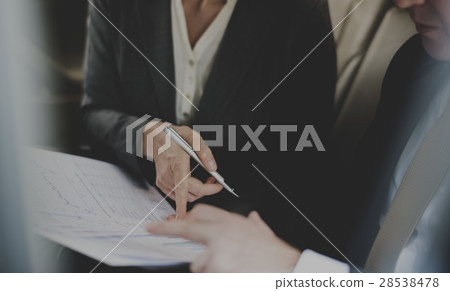 Business People Meeting Working Car Inside Business People Meeting Working Car Inside 28538478