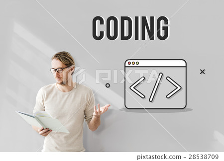 Web Development Symbol Icon Concept 28538709
