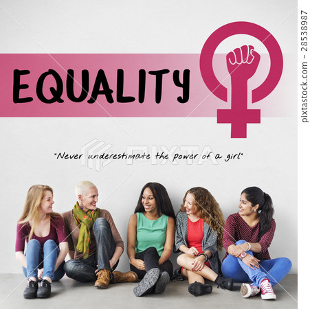Women Girl Power Feminism Equal Opportunity Concept 28538987