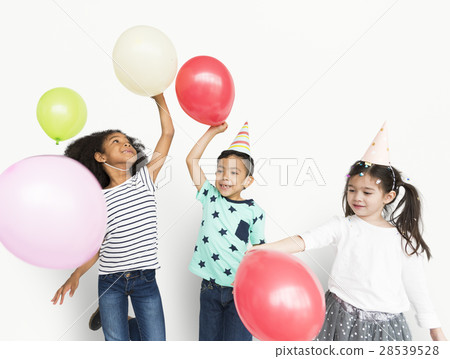 Little Children Party Balloon Concept Little Children Party Balloon Concept 28539528