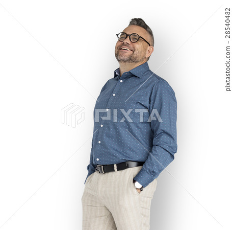 Caucasian Man Casual Smiling Concept Caucasian Man Casual Smiling Concept 28540482