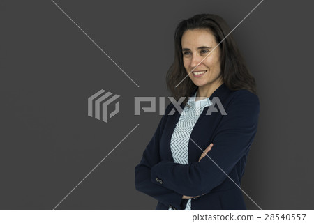 Businesswoman Smiling Happiness Portrait 28540557