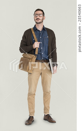 Caucasian Man Neutral Messenger Bag 28540663