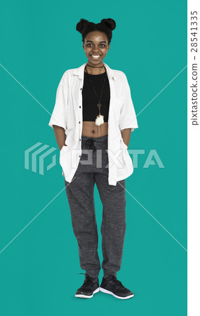 African Descent Girl Casual Smiling 28541335