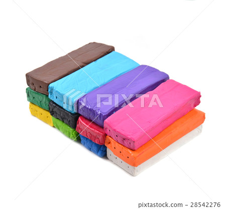 colorful modeling clay or plasticine for children 28542276