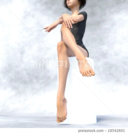 Leg care image Pretty female leg legs g 3 DCG illustration material 28542601