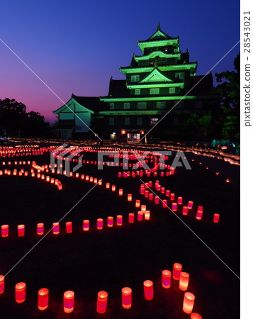八月岡山岡山城堡·臨時皇冠照明和皇冠Lampungsang鄉 八月岡山岡山城堡·臨時皇冠照明和皇冠Lampungsang鄉 28543021