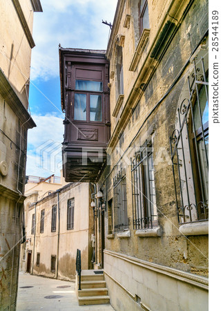 Narrow street in Old city, Icheri Shehe. Baku Narrow street in Old city, Icheri Shehe. Baku 28544189