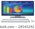 Website analitycs on desktop PC screen 28545292