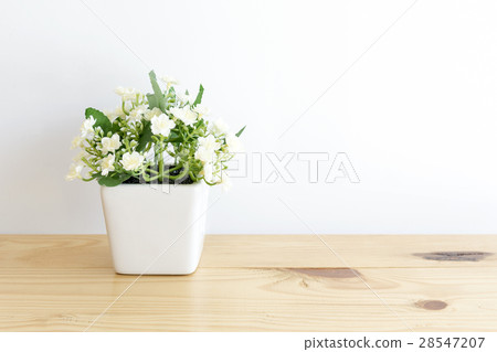the artificial jasmine flower in the pot the artificial jasmine flower in the pot 28547207
