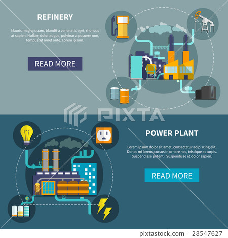 Refinery and power plant set layout 28547627