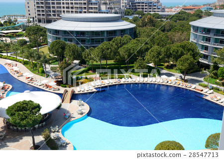 The swimming pools at luxury hotel, Antalya The swimming pools at luxury hotel, Antalya 28547713