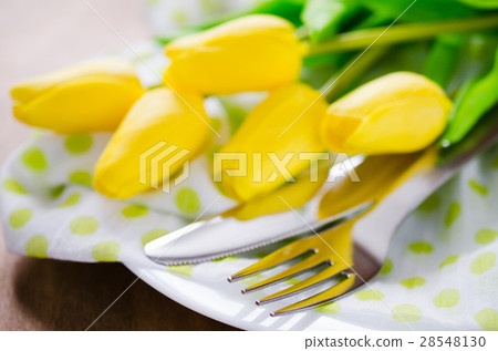 Spring Table Setting for Easter or Mother's Day 28548130