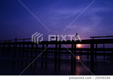碼頭,海,魔術小時,日落,日落,日落 碼頭,海,魔術小時,日落,日落,日落 28549166