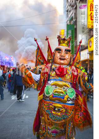 炸寒單，廟會，大神偶，Temple, big god,寺院、でも偉大な神、 28549475