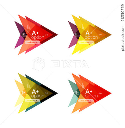 Colorful vector option banner arrow templates Colorful vector option banner arrow templates 28550769
