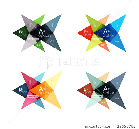 Colorful arrow option infographics banners Colorful arrow option infographics banners 28550792