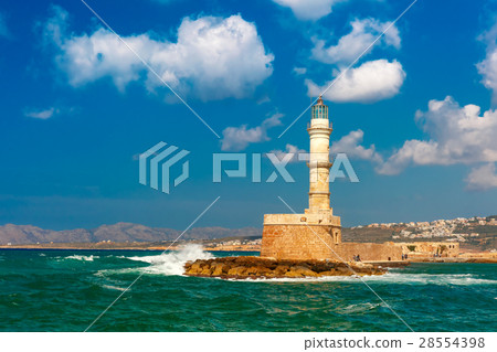 Old harbour with Lighthouse, Chania, Crete, Greece 28554398