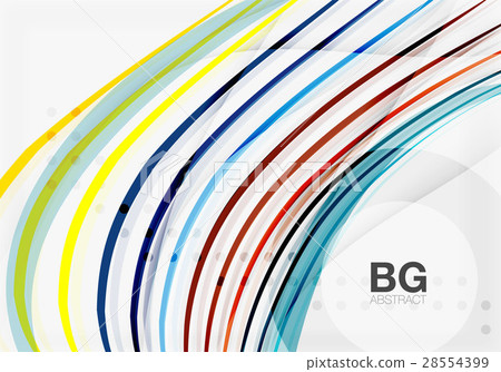 Wave lines abstract background 28554399