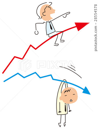 Successful businessman Failing businessmen 28554578